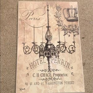 Home  Decor Wooden Wall “Paris” painting